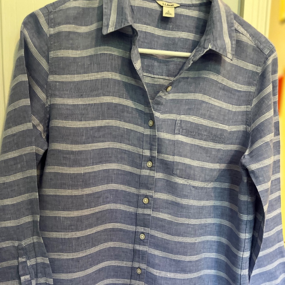 LL Bean 100% linen shirt